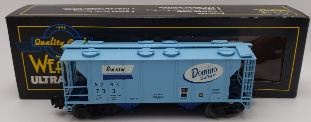 Weaver O Gauge Domino Sugar Covered Hopper #733 EX/Box