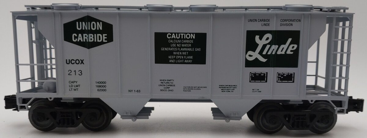 Weaver 213 O Gauge Union Carbide PS-2 Hopper (3-Rail) EX/Box