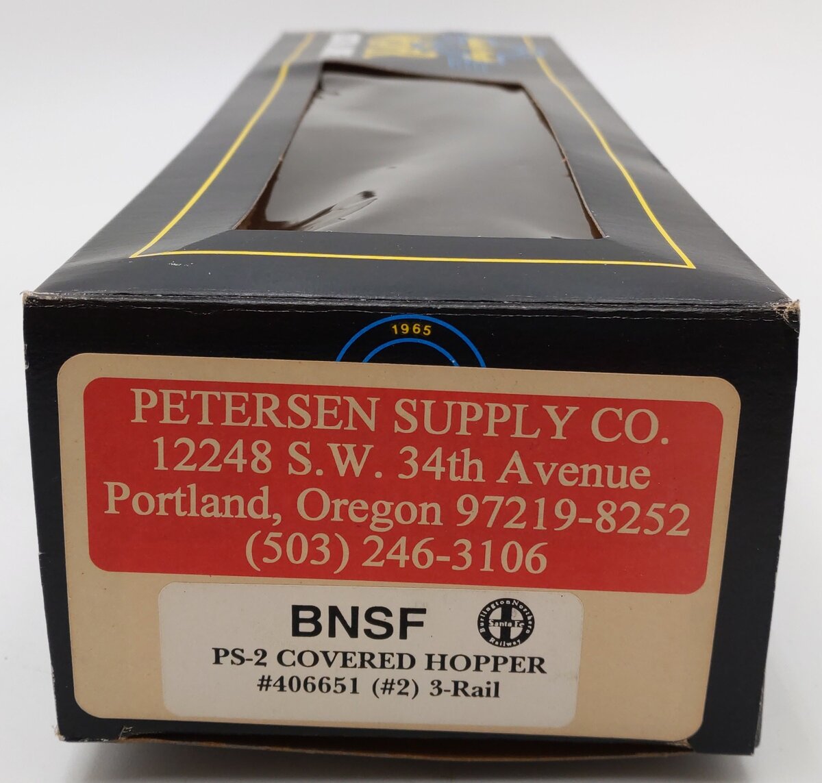 Weaver 406651 O Gauge BNSF PS-2 Covered Hopper #406651 - 3-Rail EX/Box