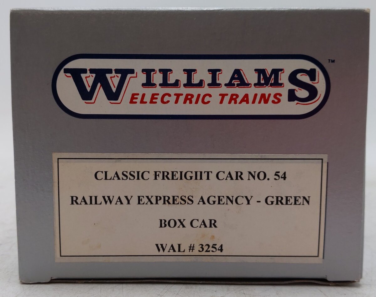 Williams 3254 Green Railway Express Agency Classic Boxcar #6181 EX/Box
