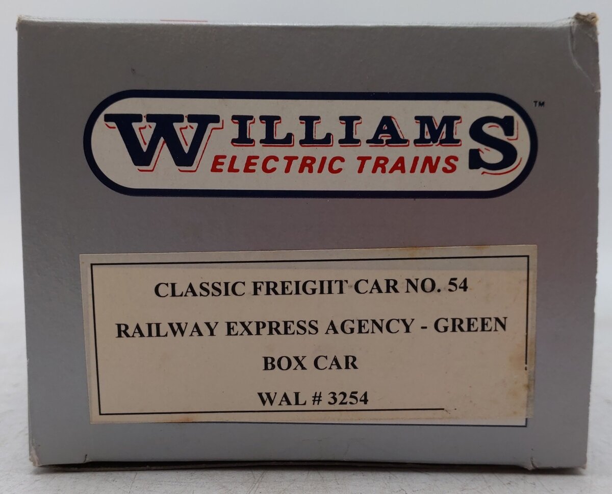 Williams 3254 Green Railway Express Agency Classic Boxcar #6181 EX/Box