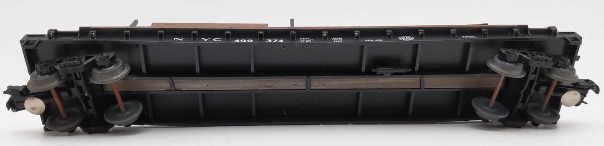 Weaver 4081 O Gauge New York Central Hi-Rail 50' Flatcar #499374 VG/Box