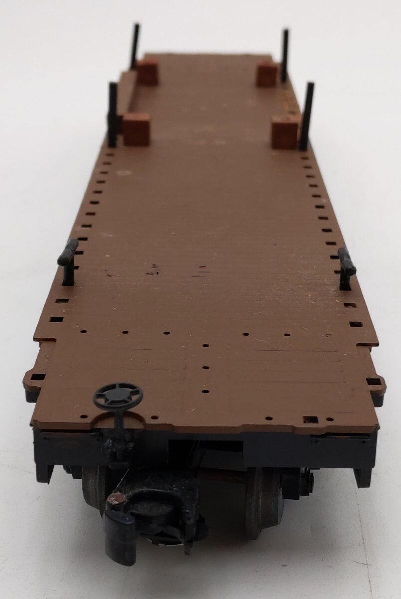 Weaver 4081 O Gauge New York Central Hi-Rail 50' Flatcar #499374 VG/Box