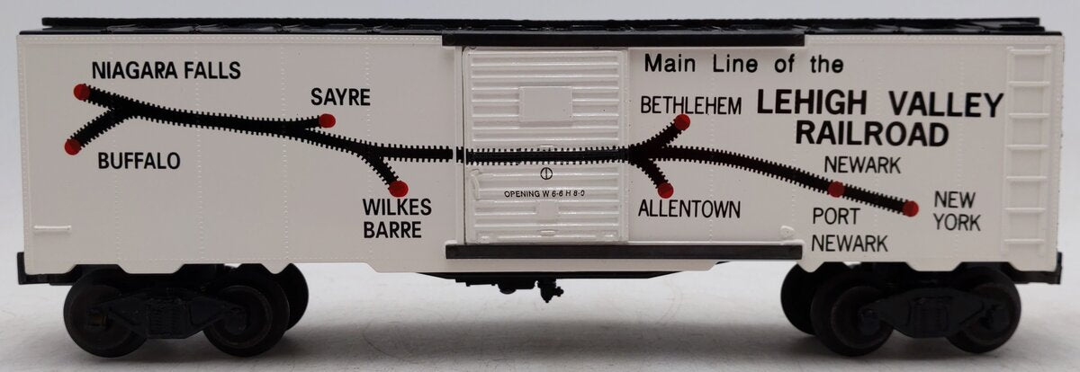 Williams 47018 O Lehigh Valley 40' Steel 3-Rail Boxcar (Main Line Map) EX/Box