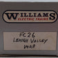 Williams 47018 O Lehigh Valley 40' Steel 3-Rail Boxcar (Main Line Map) EX/Box
