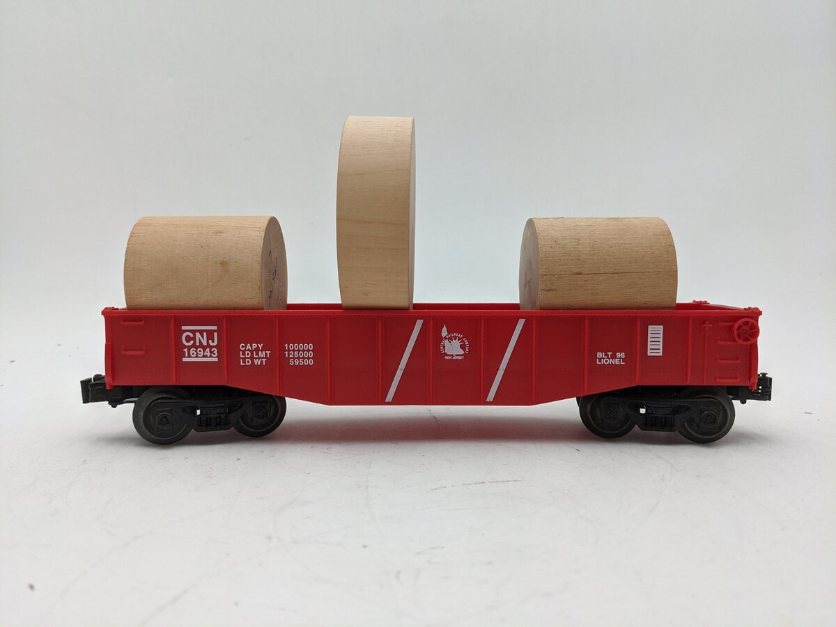 Lionel 6-16943 O Gauge Central New Jersey Railroad Gondola #16943- Custom Load EX