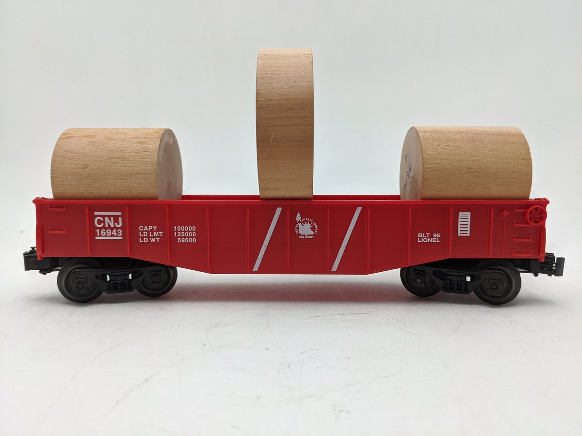 Lionel 6-16943 O Gauge Central New Jersey Railroad Gondola #16943- Custom Load EX