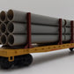 Weaver U4103 O Gauge Union Pacific 50' Flatcar With Pipe Load #54736 EX/Box