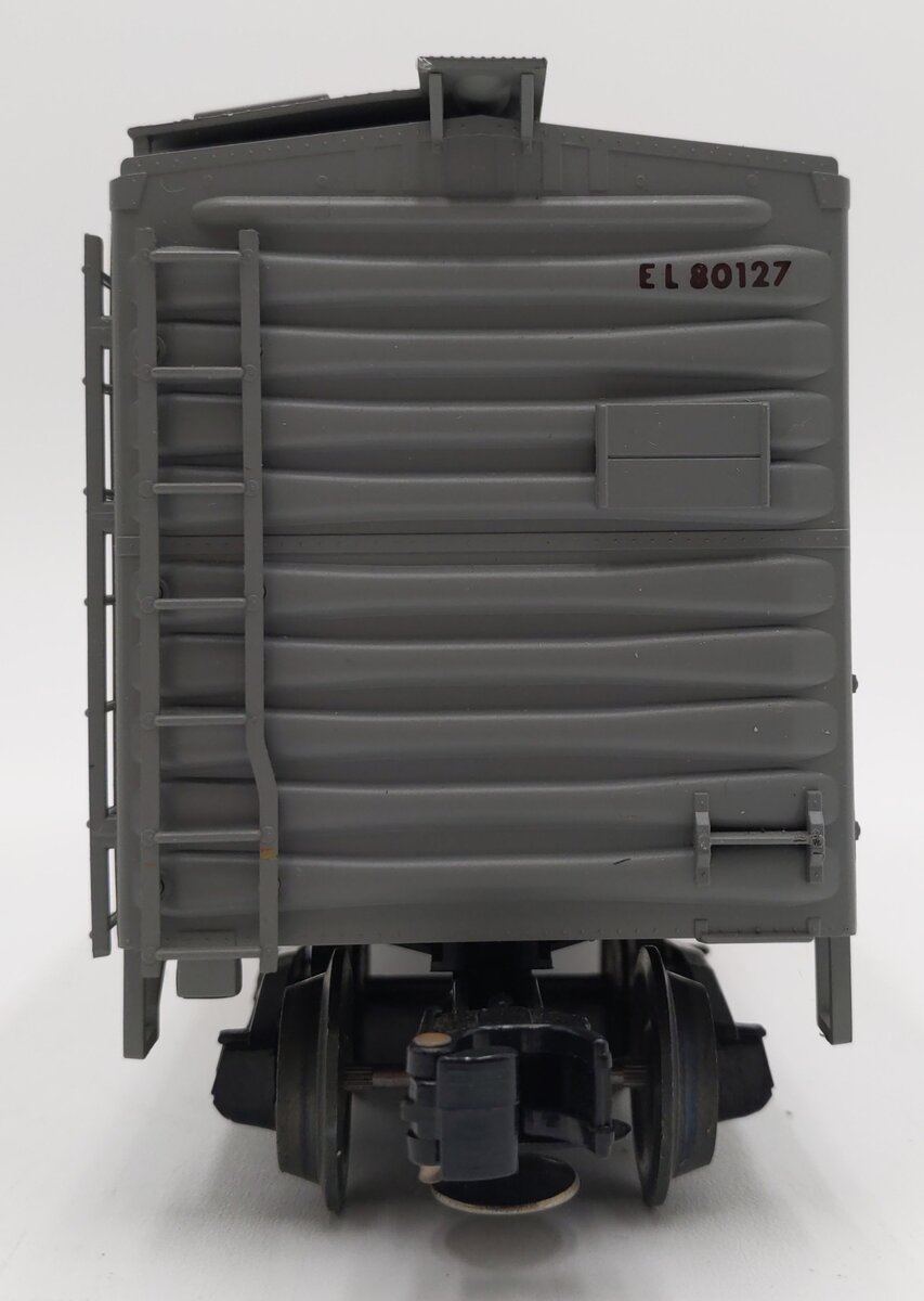 Weaver 2062 O Gauge Erie Lackawanna Hi-Rail Boxcar #80127 (Gray & Maroon) EX/Box