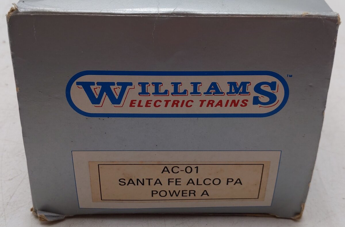 Williams AC-01 O Gauge Santa Fe Powered PA Diesel Locomotive 3-Rail #51 EX/Box