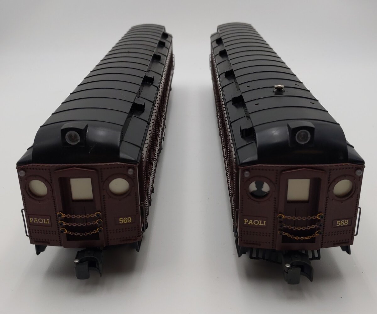 K-Line K-2702 Pennsylvania 17.5" Heavyweight Interurban Cars (Set of 2) EX/Box