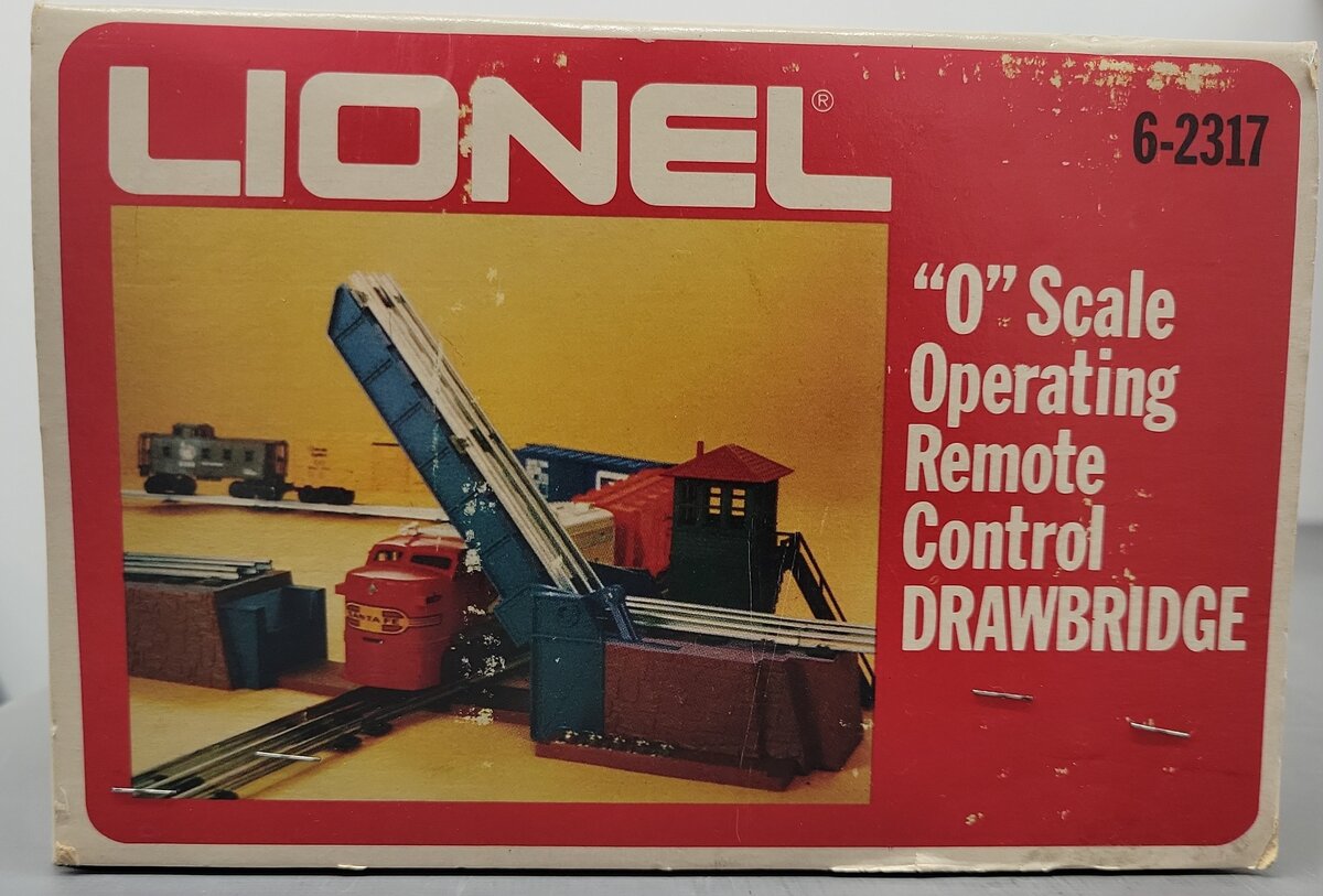 Lionel 6-2317 O Scale Operating Remote Control Drawbridge EX/Box