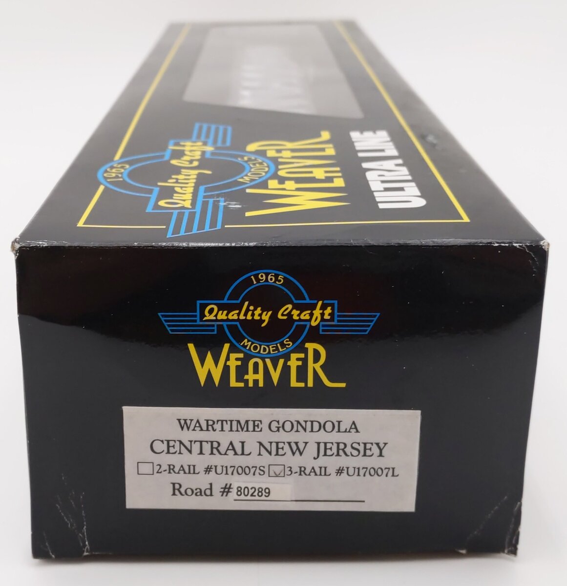 Weaver U17007L O Gauge Central New Jersey Wartime Gondola (3Rail) #80289 EX/Box