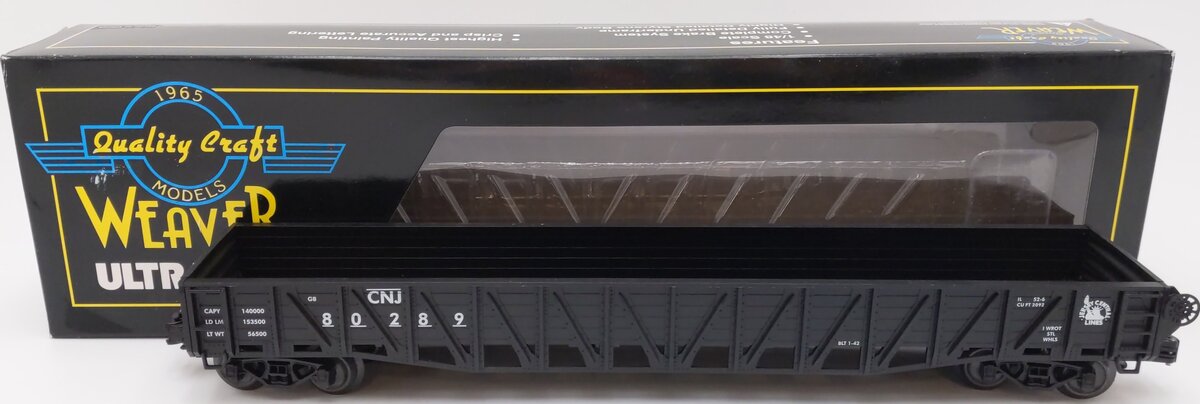 Weaver U17007L O Gauge Central New Jersey Wartime Gondola (3Rail) #80289 EX/Box