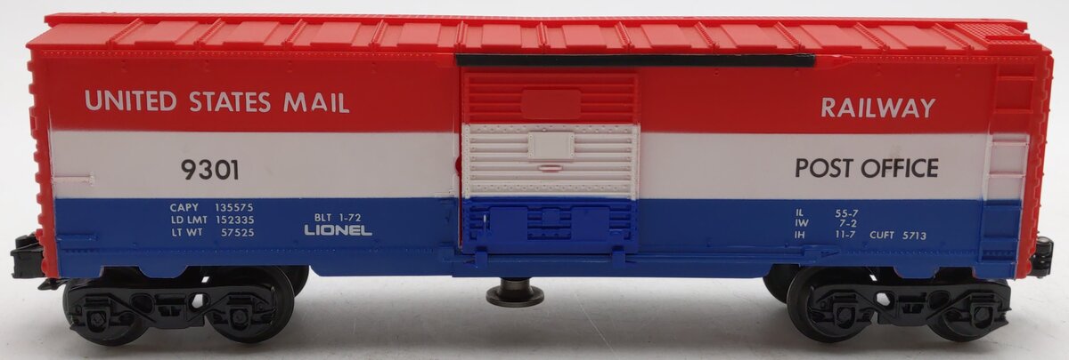 Lionel 6-9301 O Gauge US Mail Operating Boxcar #9301 - Without Mailbag EX/Box