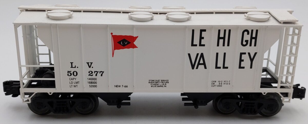 Weaver 50277 O Gauge Lehigh Valley 2-Bay Hopper - 3 Rail EX/Box
