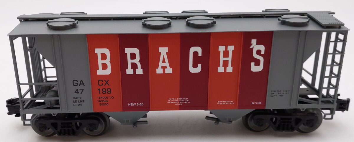 Weaver U1911 O Gauge Brach's Candy PS-2 3-Rail Covered Hopper Car #47199 EX/Box