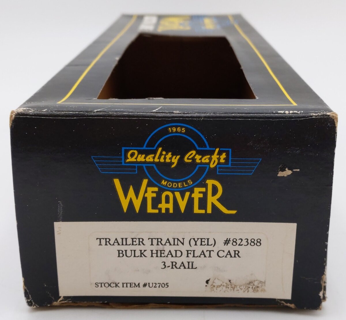 Weaver U2705 O Gauge Trailer Train Bulk Head Flatcar (3-Rail) #82388 EX/Box