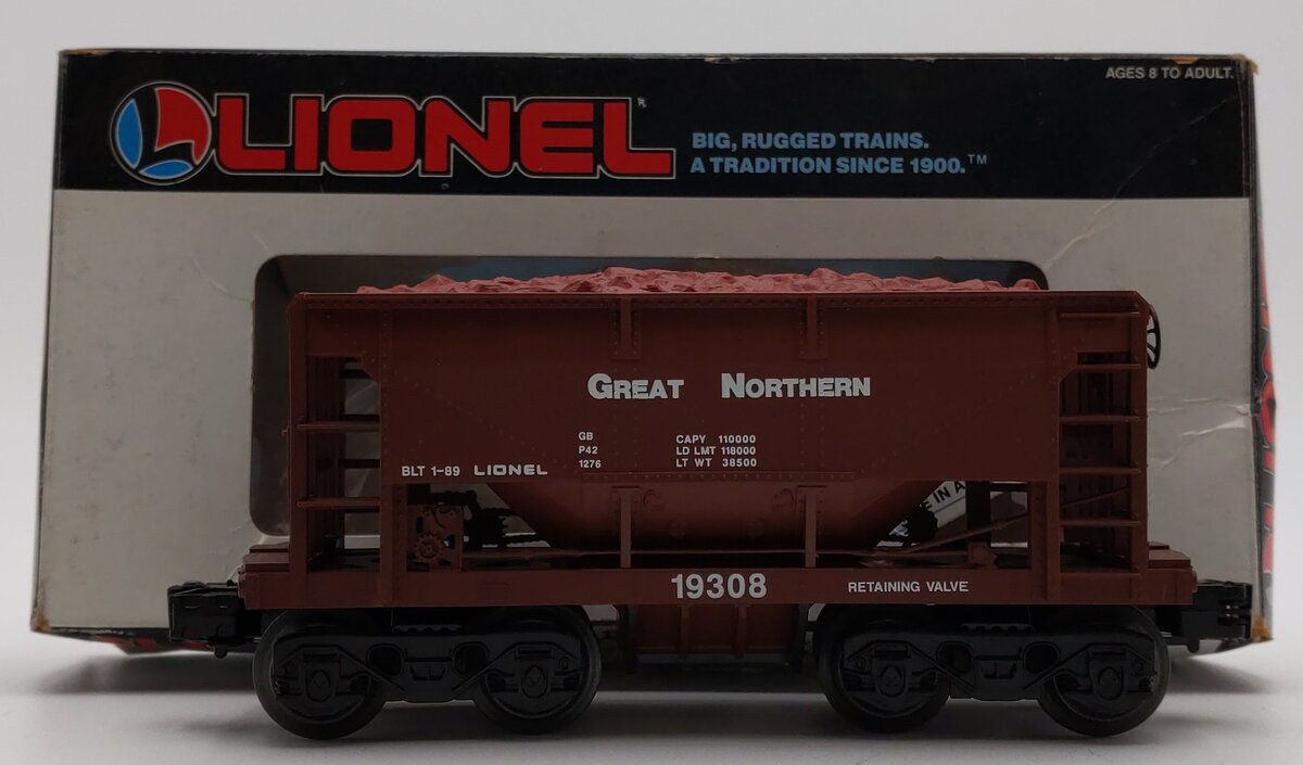 Lionel 6-19308 O Gauge Great Northern Ore Car with Ore Load #19308 LN/Box