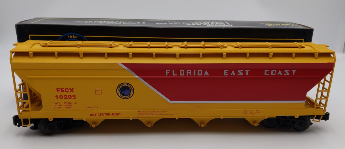 Weaver 10205 O Florida East Coast AFC Centerflow Hopper Car #10205 (3 Rail) LN/Box