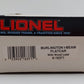 Lionel 6-16371 O Gauge Burlington Northern I-Beam Flat Car #16371 w/Wood Load LN/Box