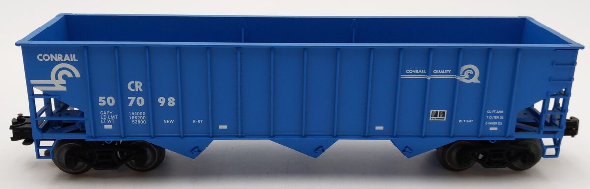 Weaver 507098 O Gauge Conrail Quality Hopper (3-Rail) EX/Box