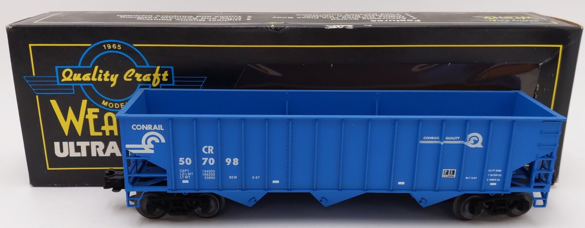 Weaver 507098 O Gauge Conrail Quality Hopper (3-Rail) EX/Box