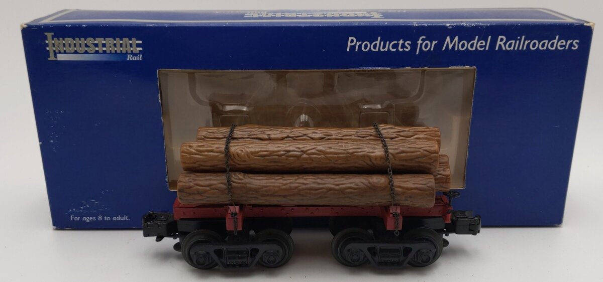 Industrial Rail IDM8001 O27 Skeleton Log Car with Logs EX/Box