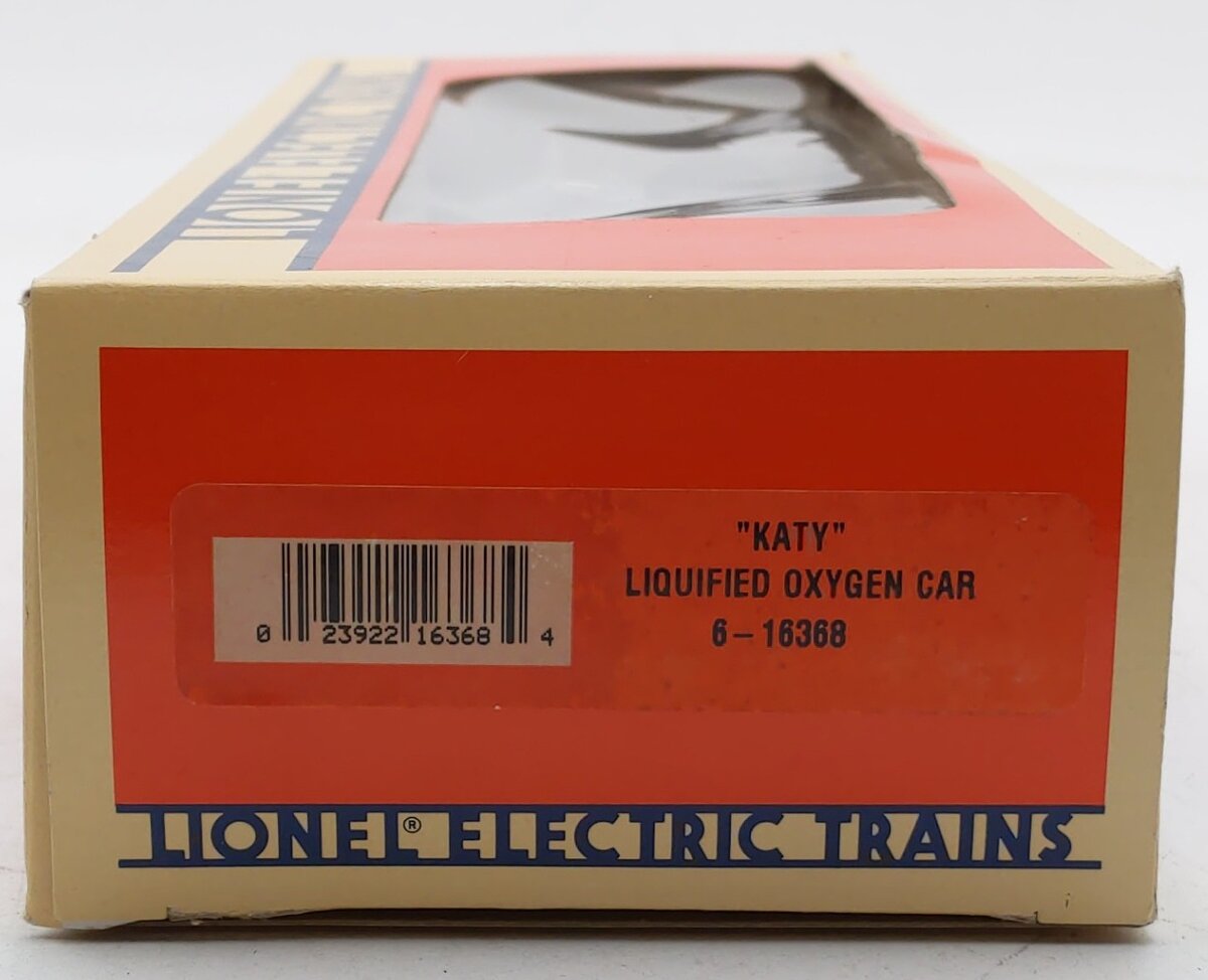 Lionel 6-16368 O Gauge Katy Liquefied Oxygen Flatcar #16368 EX/Box