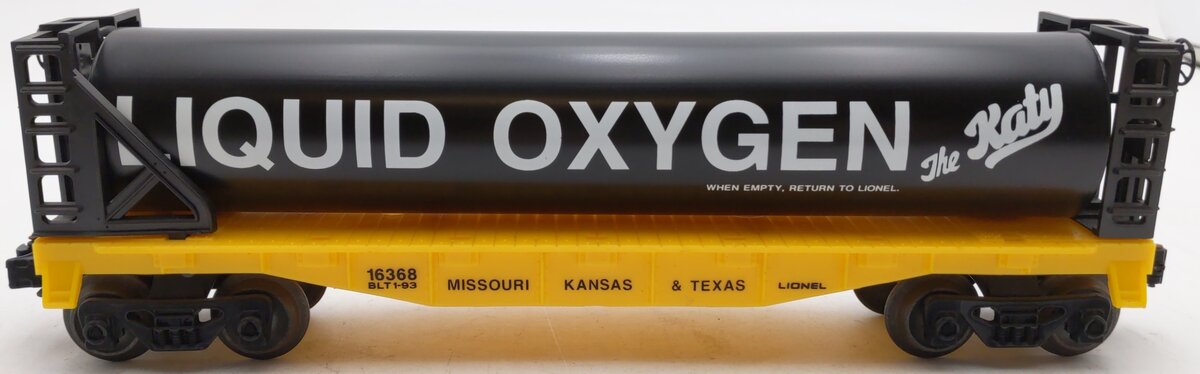 Lionel 6-16368 O Gauge Katy Liquefied Oxygen Flatcar #16368 EX/Box