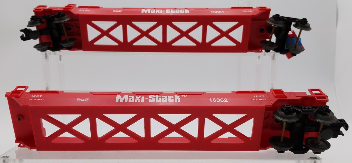 Lionel 6-16360 Norfolk & Western Maxistack 2-Car Intermodal Set VG/Box