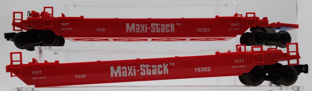 Lionel 6-16360 Norfolk & Western Maxistack 2-Car Intermodal Set VG/Box