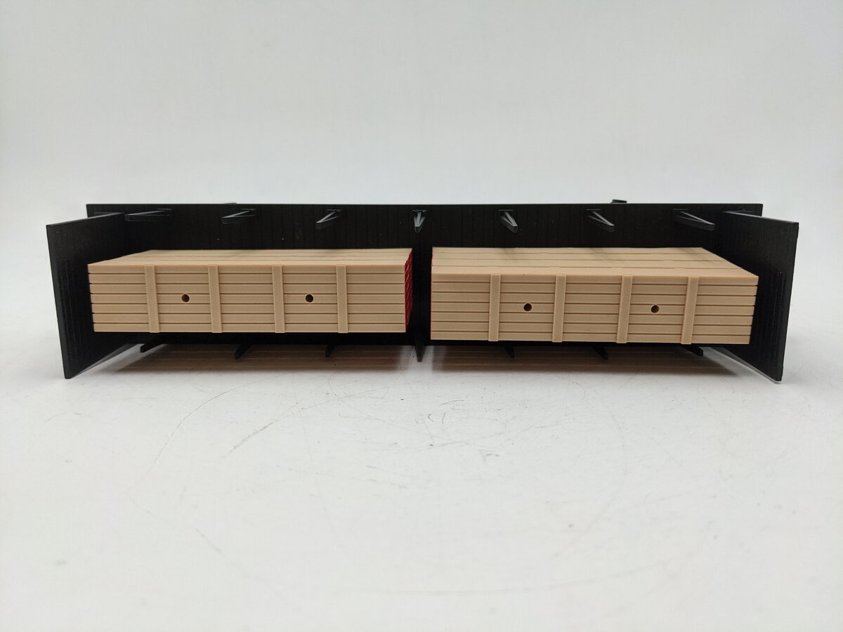 Industrial Rail 7502 O Baltimore & Ohio Flatcar w/Bulkheads & Stakes #8955 EX