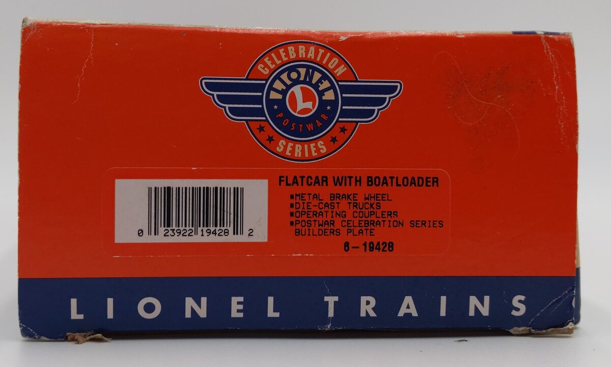 Lionel 6-19428 O Gauge PWC Boat Loader Flatcar #6416 with 4 Boats EX/Box