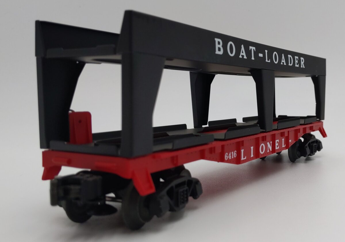 Lionel 6-19428 O Gauge PWC Boat Loader Flatcar #6416 with 4 Boats EX/Box