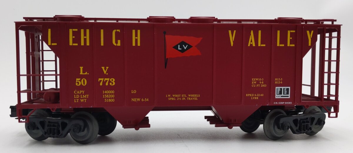 Weaver 50773 O Gauge Lehigh Valley PS-2 Covered Hopper (3-Rail) EX/Box
