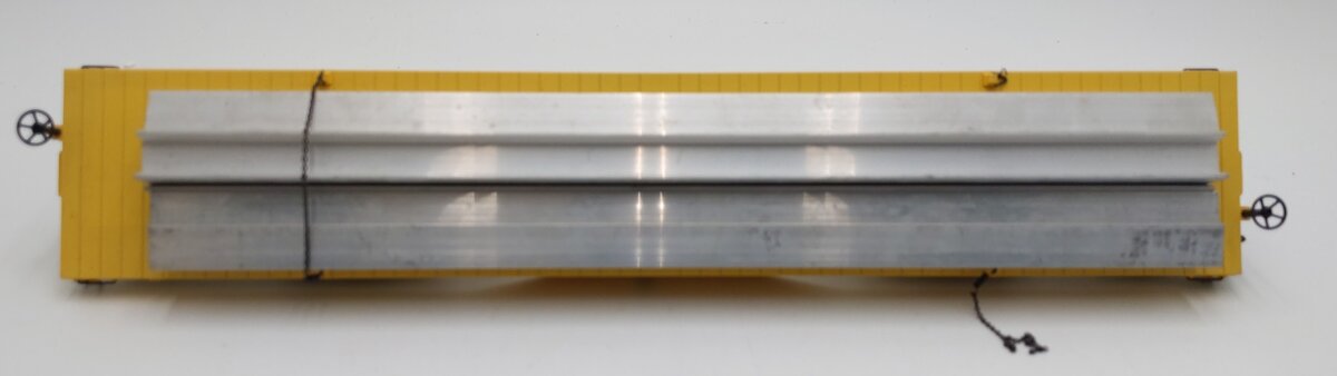 K-Line K693-2111 O Gauge Union Pacific Diecast Flatcar w/ I-Beams #258601 EX/Box