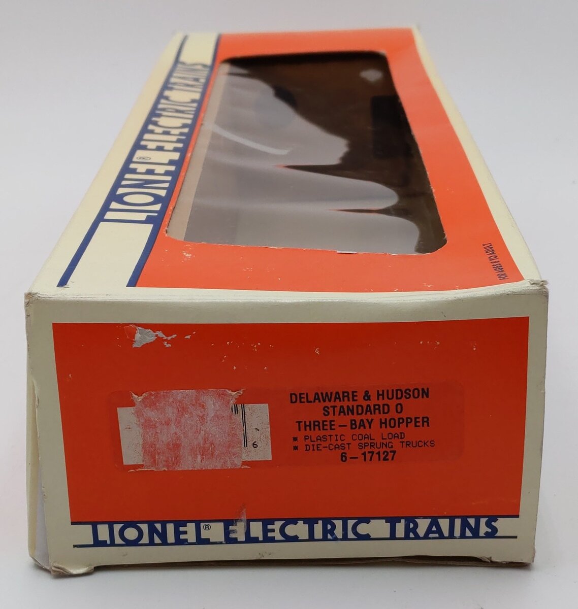 Lionel 6-17127 O Gauge Delaware & Hudson 3-Bay Hopper Car #17127 with Coal Load LN/Box