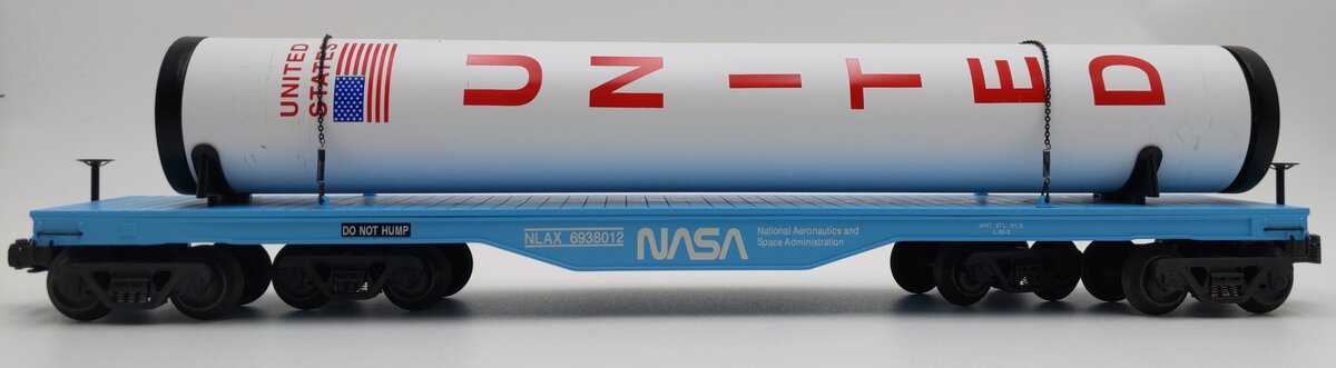 K-Line K693-8012 O Gauge NASA Flatcar with Rocket Load #6938012 EX/Box
