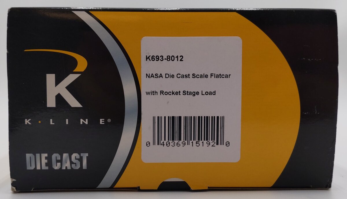K-Line K693-8012 O Gauge NASA Flatcar with Rocket Load #6938012 EX/Box