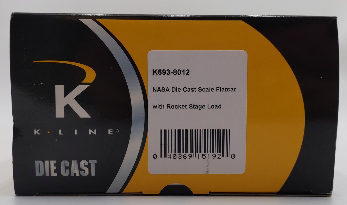 K-Line K693-8012 O Gauge NASA Flatcar with Rocket Load #6938012 EX/Box