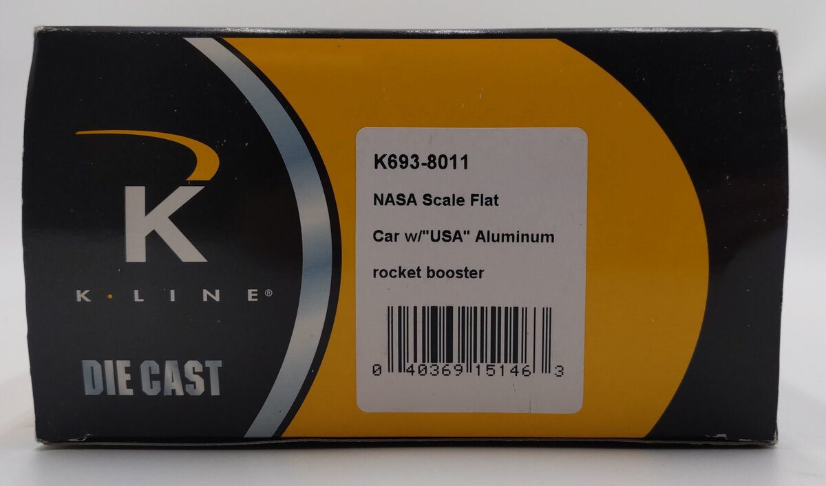 K-Line K693-8011 O Gauge NASA Flatcar with Rocket Booster #6938011 EX/Box