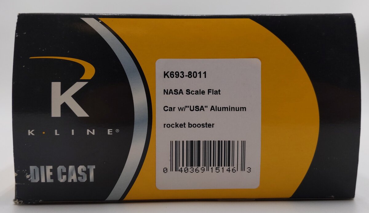 K-Line K693-8011 O Gauge NASA Flatcar with Rocket Booster #6938011 EX/Box