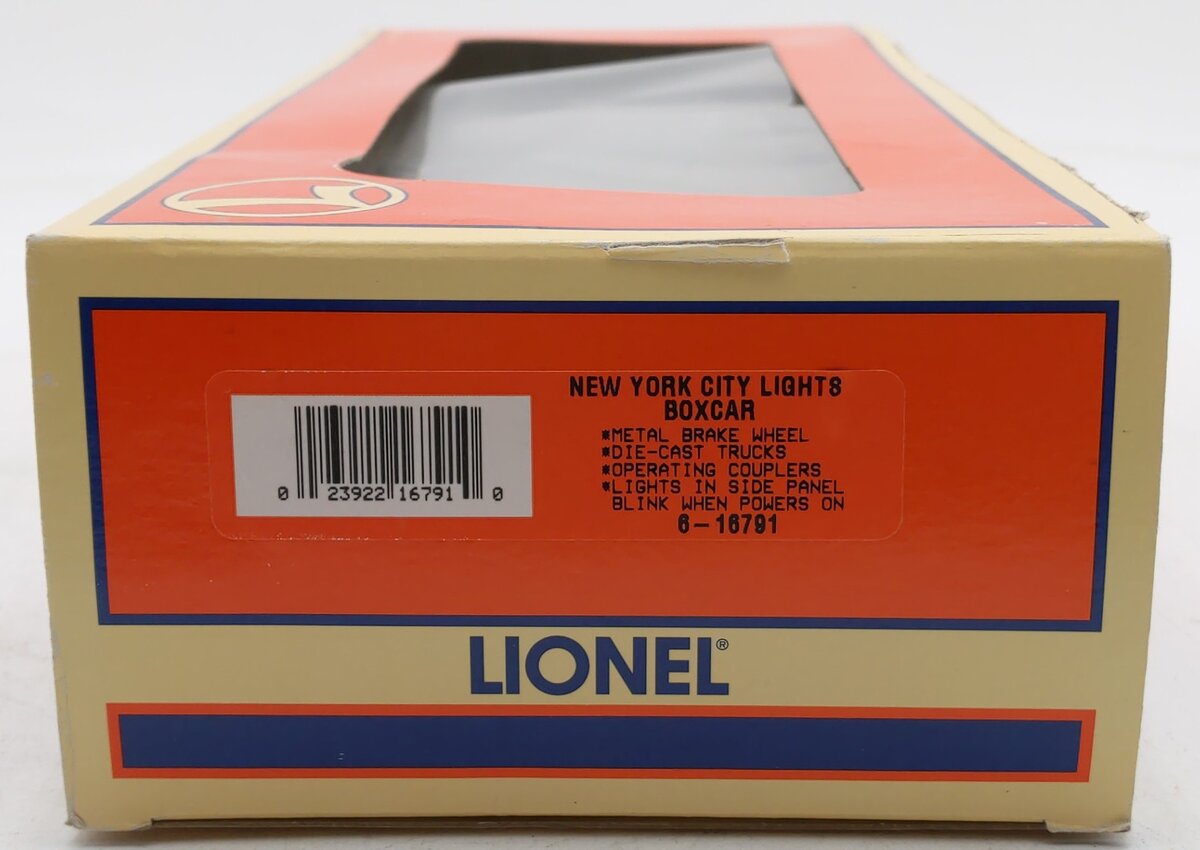 Lionel 6-16791 O Gauge New York City Lights Boxcar EX/Box