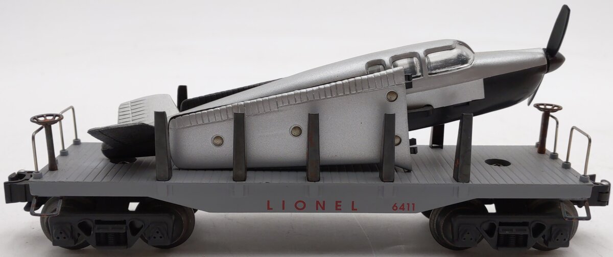 Lionel 6-16969 O Gauge Lionel Flatcar w/Beechcraft Bonanza Airplane #6411 VG/Box