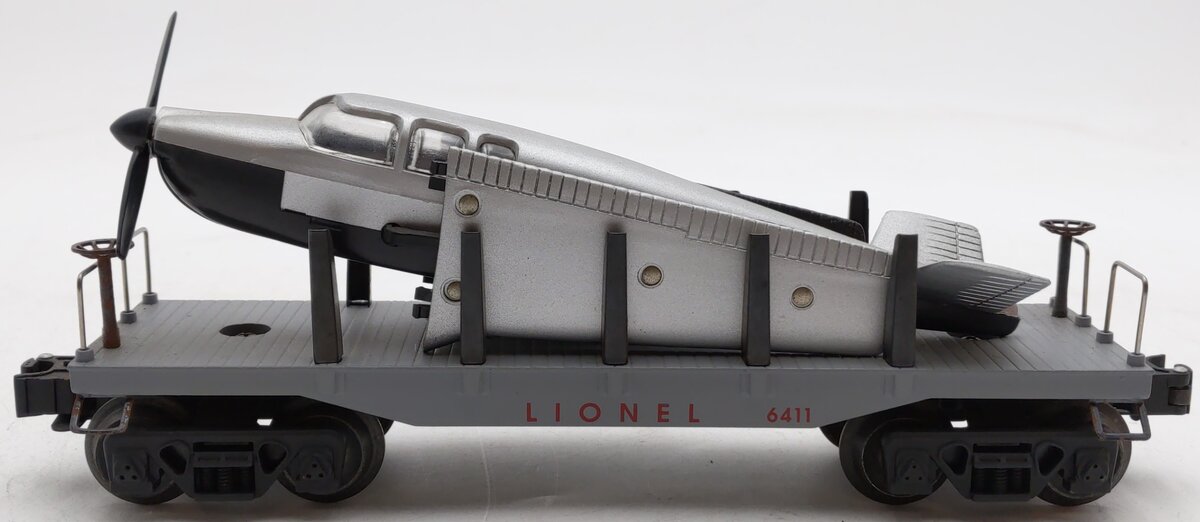 Lionel 6-16969 O Gauge Lionel Flatcar w/Beechcraft Bonanza Airplane #6411 VG/Box