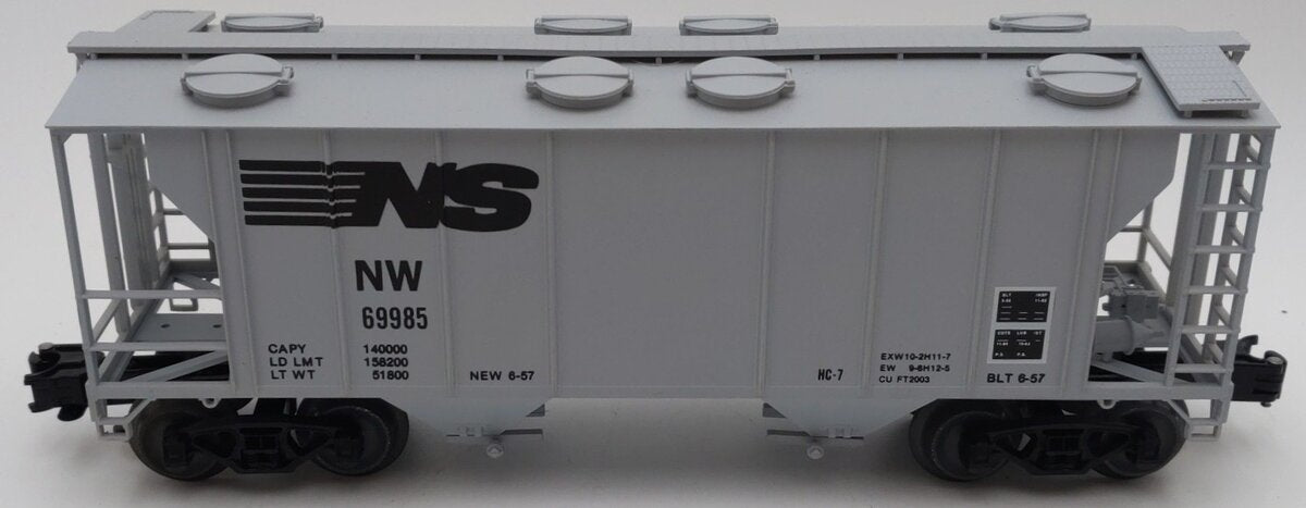 Weaver #2108 O Gauge Norfolk Southern NW 2 Bay Hopper #69985 (3 Rail) EX/Box