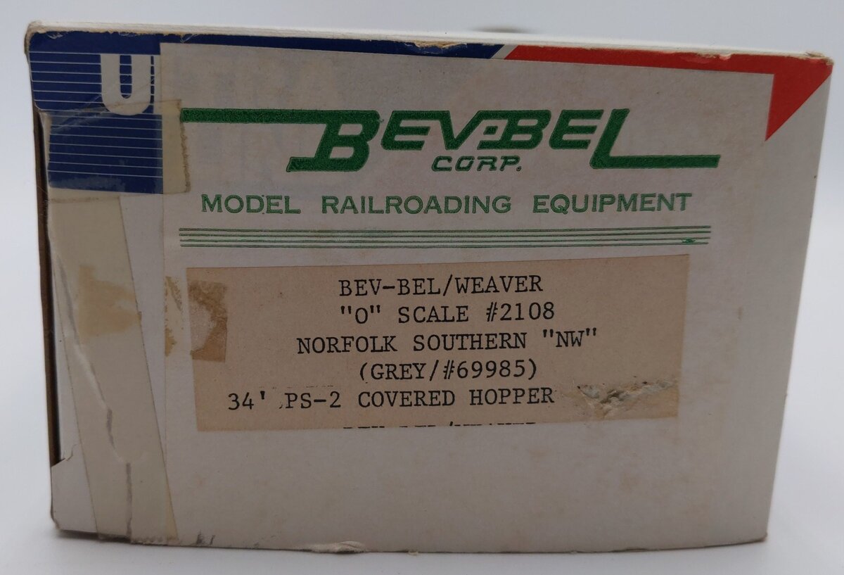 Weaver #2108 O Gauge Norfolk Southern NW 2 Bay Hopper #69985 (3 Rail) EX/Box