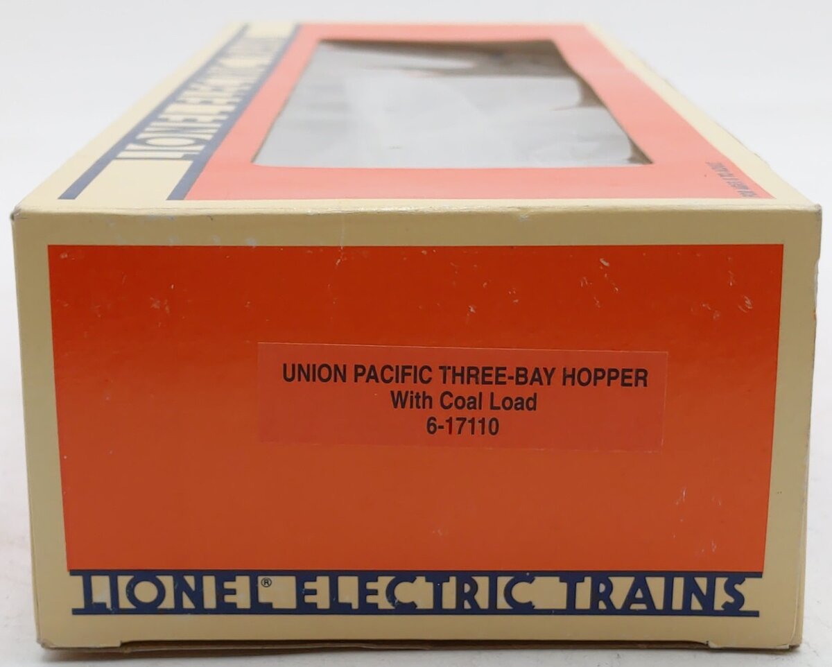 Lionel 6-17110 O Gauge Union Pacific 3-Bay Hopper #17110 with Coal Load EX/Box