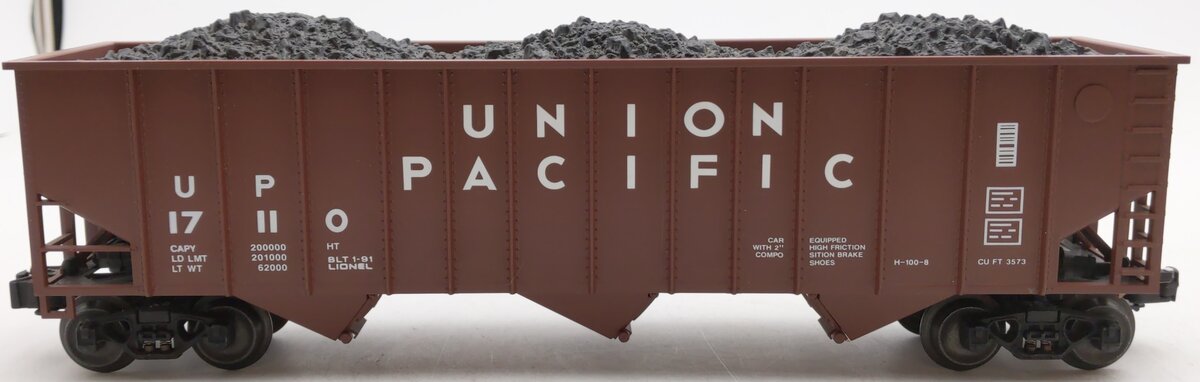 Lionel 6-17110 O Gauge Union Pacific 3-Bay Hopper #17110 with Coal Load EX/Box